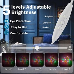 Make Today Amazing Neon Sign for Classroom Wall Decor Dimmable Positive and U…