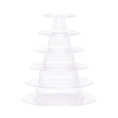 Dessert Display Rack Stackable Cake Holder PET Material Cake Display Stand
