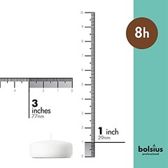 White Floating Candles – 48 Count Unscented – Premium European 3 Inch 4 Pack