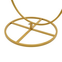 5.02ft Gold Metal Flower Stand – Stylish Square Pillar Arch with 4-Tiers