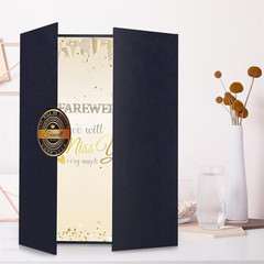 Farewell Guest Book Alternative Black Gold 18 X 12 Inch Farewell Party Decoratio