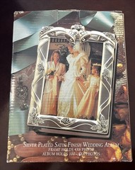Vintage Godinger Silver Plated Satin Finish Wedding Album Holds 100 /4 X 6 – NEW