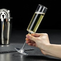 Set of 8 Acrylic Champagne Flutes, 6 Oz Unbreakable Champagne Glasses