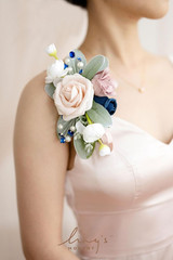 2Pcs Wedding Shoulder Corsage Artificial Flowers, Girl/Mother Homecoming/Prom Co