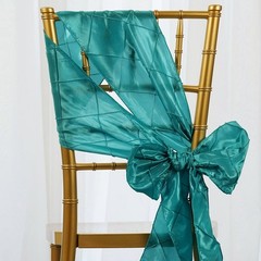 50 Pintuck CHAIR SASHES Bows Ties for Wedding Party RECEPTION Decorations SALE