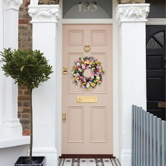 idyllic 22 Inch Spring Summer Wild Flower Front Door Wreath, Everyday Greener…