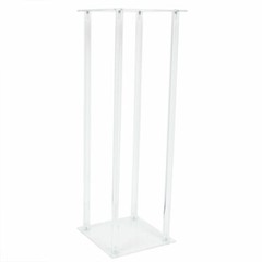 2Pcs Acrylic Flower Stand Column Vase Rack Centerpieces Tabletop Wedding Decor