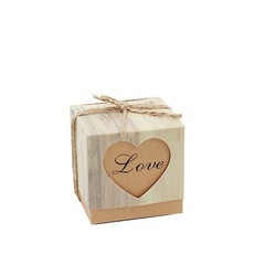 25 Natural Favor Boxes Rustic Wooden Design Party Gift Holders Party Decorations