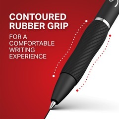 Sharpie S-Gel Gel Pens, Black Barrel, Medium Point (0.7mm), Black Gel Ink, 12 Co