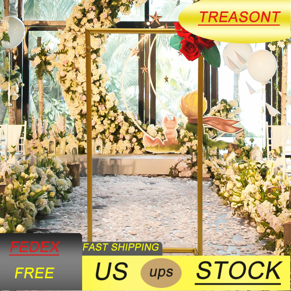 1m Rectangular Flower Decor Arch Rack Wedding Ballon Stand For Venue Stage Decor
