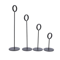 4Pcs Black Wedding Table Card Holders with Easy Maintenance and Sturdy Design