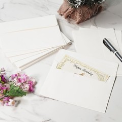 50 Pack 4×6 Envelopes, Cream White A4 (4.25 x 6.25 in),
