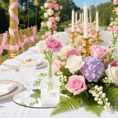 18PCS Round Mirror Tray for Table Centerpieces No Glass Acrylic 10inch/25cm