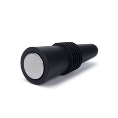 OHMAXHO Wine Stoppers (Set of 5), Silicone Bottle stopper 5 pack Black