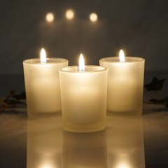 Frosted Glass Votive CANDLE HOLDERS Wedding Favor Centerpiece Decorations SALE