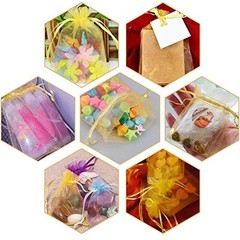 Organza Bags 4×6 Inches, 100PCS Gold Organza 1 Count (Pack of 100) Gold-4×6
