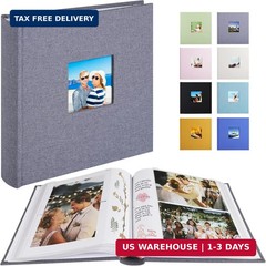 1DOT2 Photo Album with Writing Space 50 Pages 4×6 Photos Hold 200 or 5×7 Picture