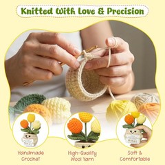 Handmade Crochet Tulip Emotional Support Thank You Gift