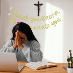 Thank You Pastor We Appreciate You Banner, Pre-strung Church Banners, Church …