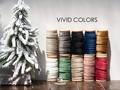Fall Velvet Ribbon Set 3/8″ x 15 Yd Wooden Spool Khaki Terracotta & Nude