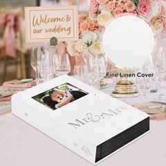 Wedding Photo Album 4×6 Large Capacity Linen Cover Slip In 300 Photos