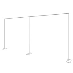 10x20ft Backdrop Stand Wedding Party Backdrop Stand Pipe Kit Curtain Frame NEW