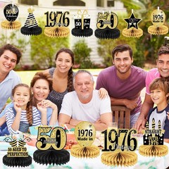 9PCS 50th Birthday decorations birthday Centerpieces for