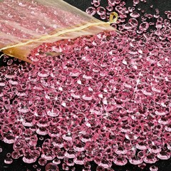 Hicarer 7000pcs Pink Acrylic Diamond Vase Filler Table Scatter Crystals Decor