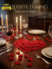 1000 Pcs Artificial Fake Rose Petals,Flower Petals for Romantic Night, Engagemen