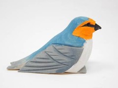 Barn Swallow Bird Cake Topper Bride Groom Love Wedding Engagement Wood Statue