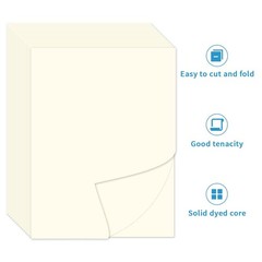 100 Sheets 8.5 x 11 250gsm 92lb Cream Cardstock Thick Paper | Card Stock Pape…