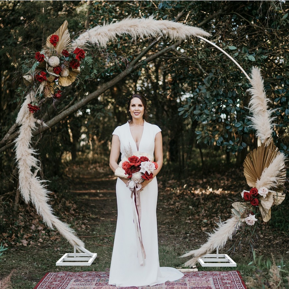 Large Round Arch Backdrop Stand Metal Wrought Iron Circle Wedding Background New