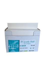 Waverly Hall 6 Bar Envelopes Soft Ivory 70 lb Vellum 250 Count Invitation A6