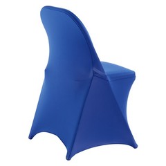 Uimoso 50PCS Blue Stretch Spandex Chair Covers for Weddings, Parties, and Dining