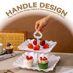 10 PCS Plastic Cake and Cupcake Stand Set, Cupcake Stand Holder, Dessert Table