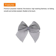 100Pcs Mini Ribbon Bow 1″ Mini Fabric Satin Ribbon Flower Bows Multicolor