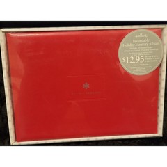 Hallmark Recordable Holiday Memory Album Red Christmas Photo Book 10 Pg