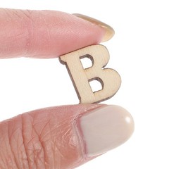 small wooden letters 15mm English Letters Wooden Pieces Small Natural