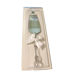 Wedding Cake Server 11″ Stainless Steel Clear Acrylic Handle White Bow Target