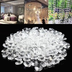 BRAVECOW 200Pcs/Set K9 Glass Crystal Garland Strands Hanging Chandelier Gem