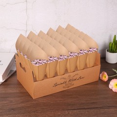 Wedding Confetti Cones Holder Box 30 Holes Confetti Stand Tray Box White