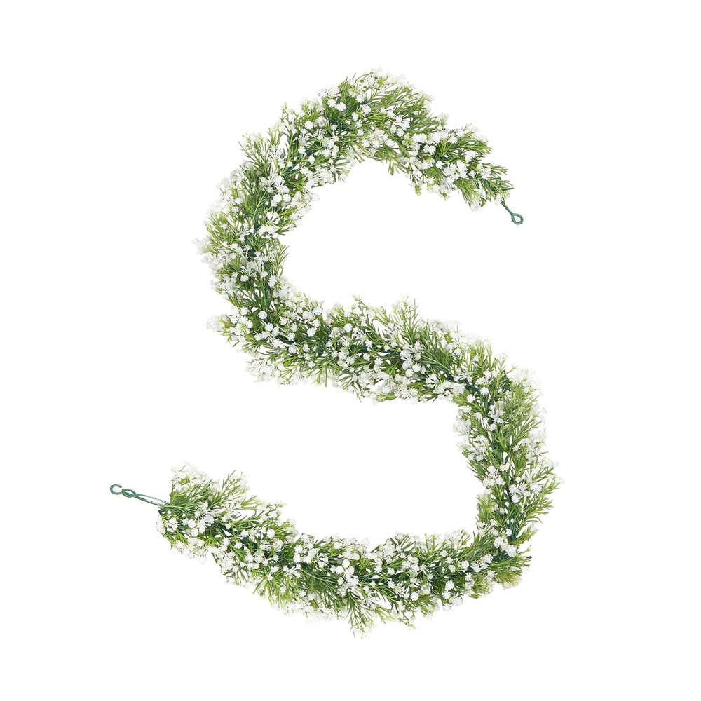 Dolicer 2 Pcs Babys Breath Artificial Flowers Vines, Faux White… Fast USA SHIP