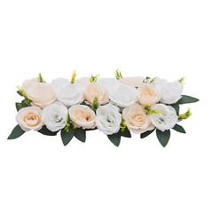Party Dining Table Flower 10Pcs Artificial Flowers Dusty Rose Floral Arrangement