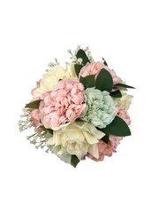 Pink & Sage Green Bridal Bouquet, Pastel Wedding Flowers, Blush Bouquet