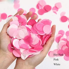 White Confetti 1 inch Paper Circles for 1.6 Ounce (Pack of 1),