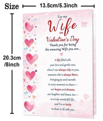 Beixian Valentines Day Cards Gifts for Wife from Husband, Unique Wife Valenti…