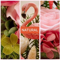 Eternal Flowers with Flamingo-Big Flower Big Love- Graduation Pink