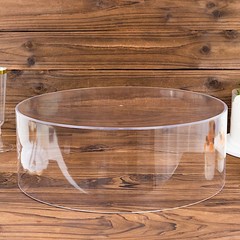 14″ CLEAR Round Acrylic CAKE STAND Display Box Pedestal Riser Party Decorations