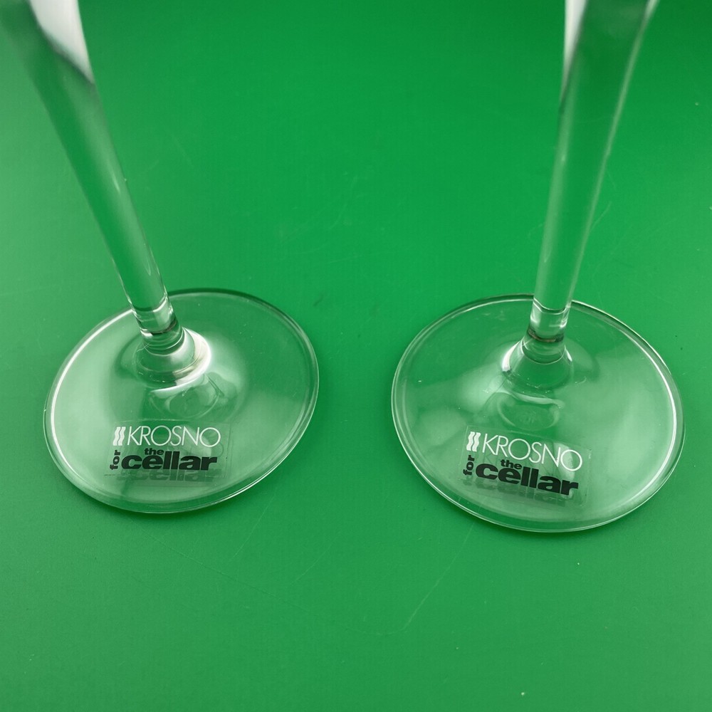 Krosno Champagne Glasses Set of 2 Flutes Wedding Toast Celebration Party