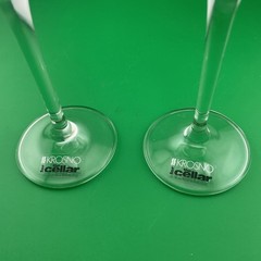 Krosno Champagne Glasses Set of 2 Flutes Wedding Toast Celebration Party